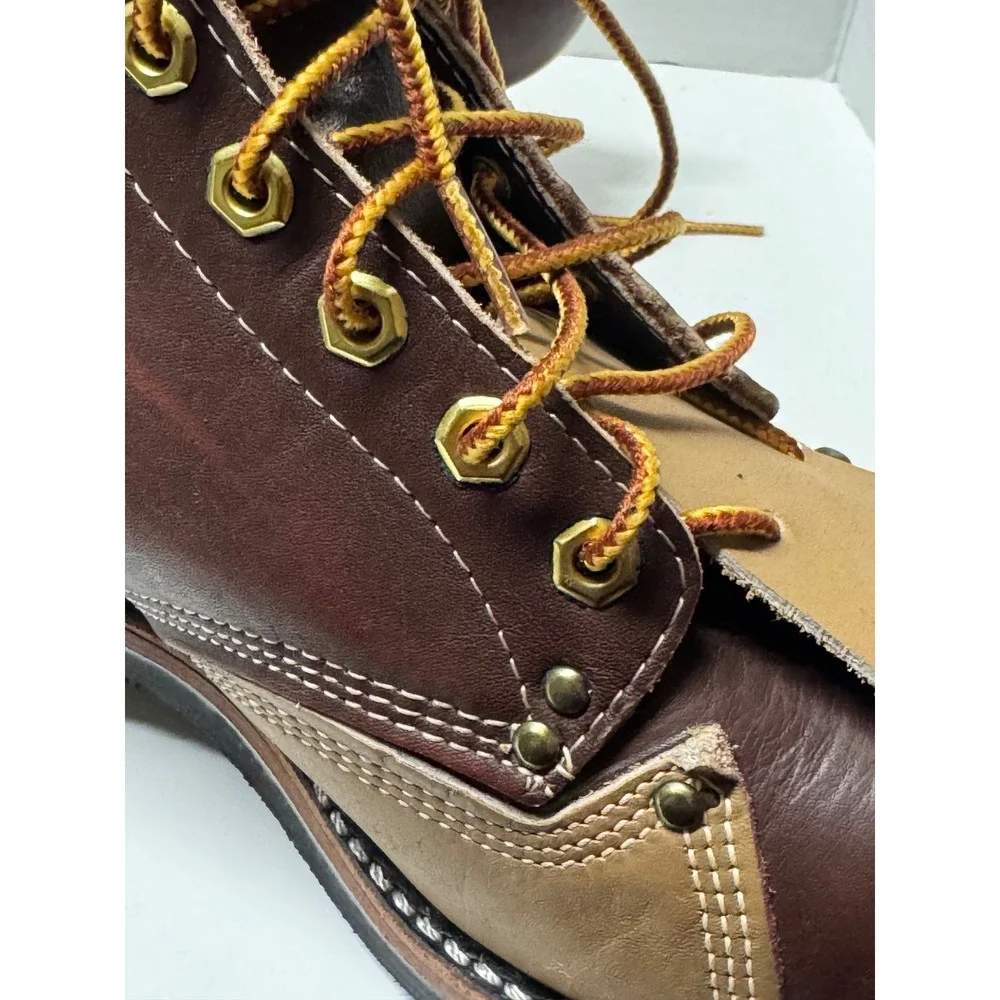 NWT VIntage  Canada West Leather Work Boots Mens 10.5 EEE Canada CSA Grade 1 90s